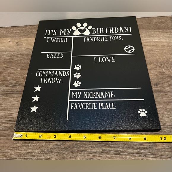 Absolutely Adorable I CHEWS YOU Block and Pup Birthday Board- NWT - Picture 5 of 7